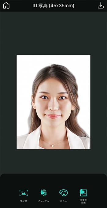 PhotoDirector - サイズの調整