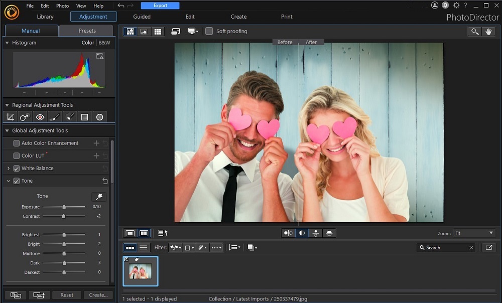 PhotoDirector 365 Interface