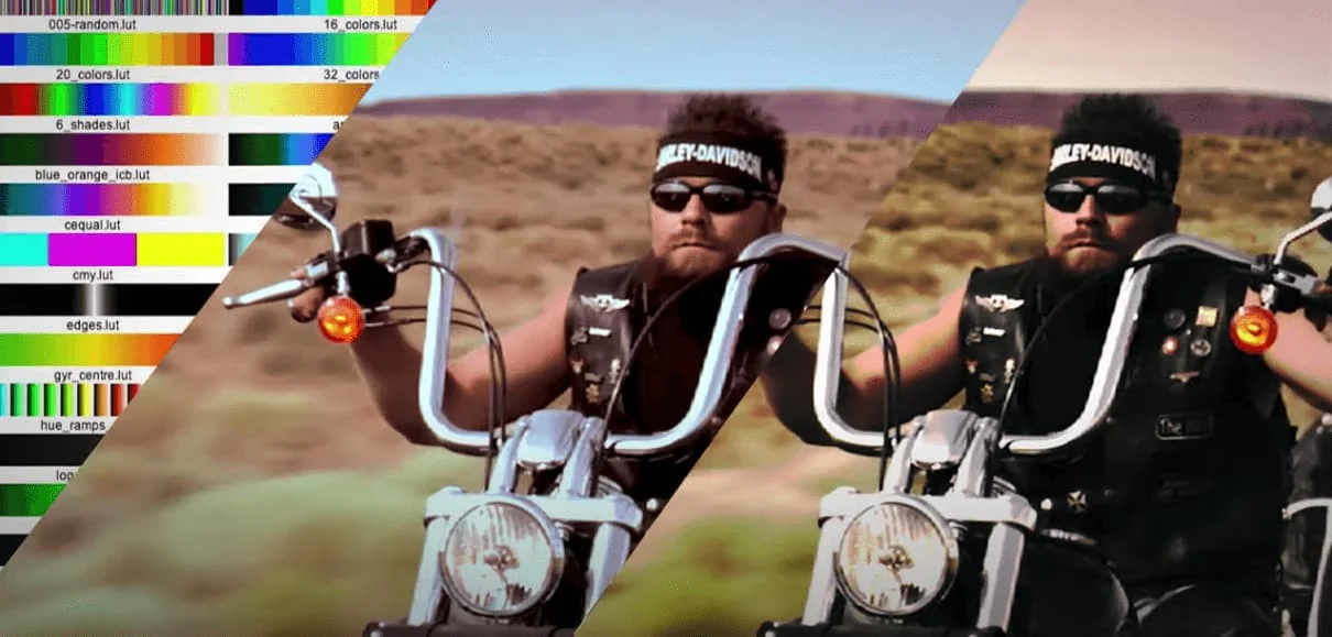 ビデオ編集ソフトにおけるLUT