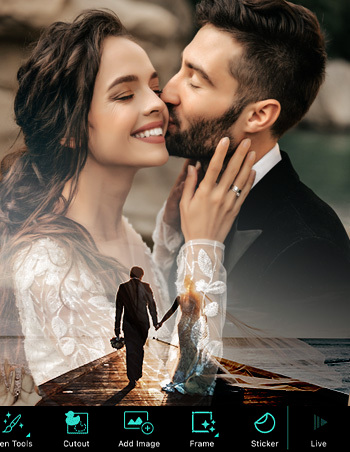 PhotoDirector - doppie esposizioni