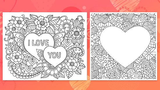 Valentine's Day Coloring Pages, Memes, Drawings - Printable and Create Your Own
