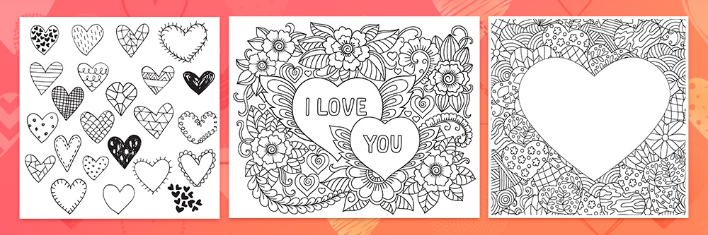 Valentine's Day Coloring Pages, Memes, Drawings - Printable and Create Your Own