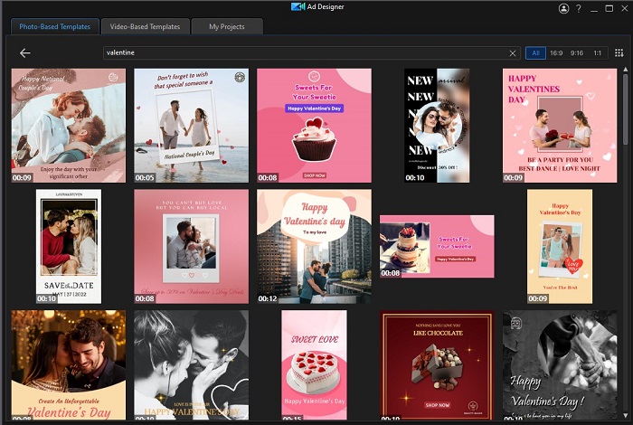 PowerDirector - Valentine's Day Templates