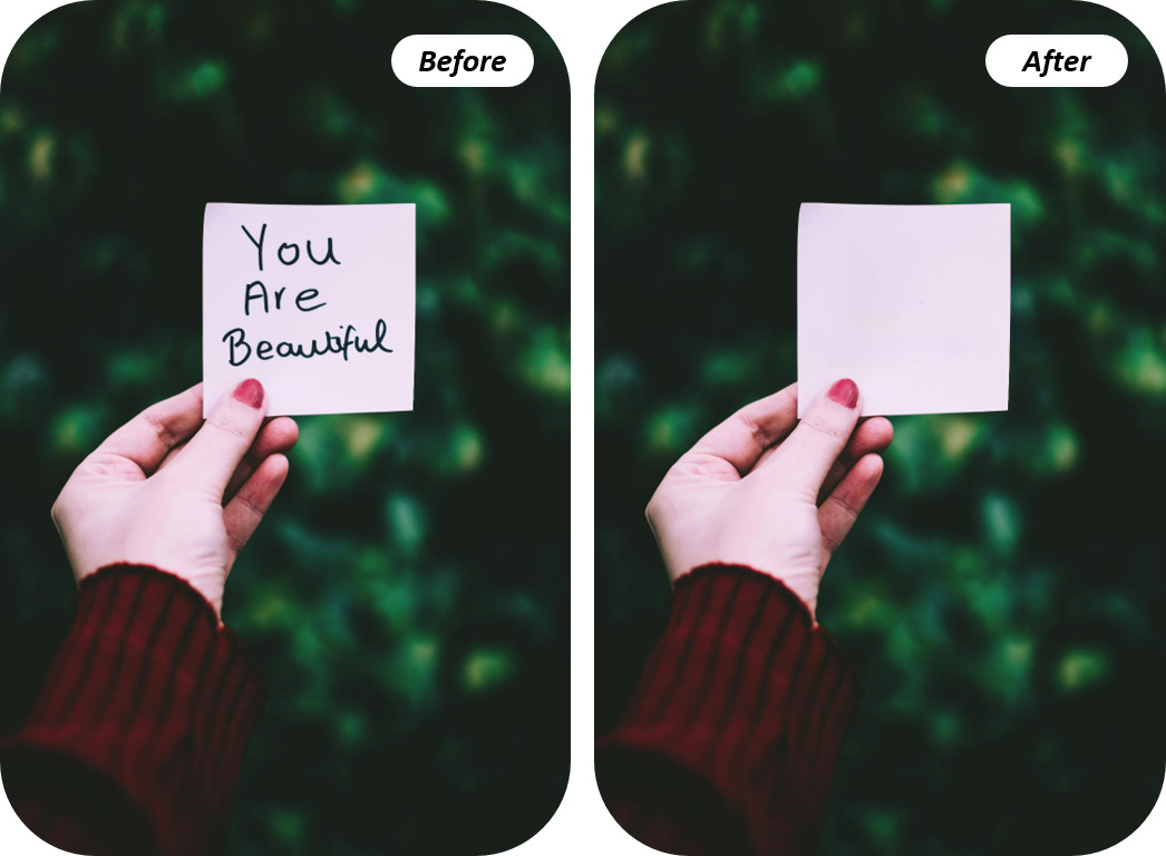 Remove text from an image With PhotoDirector PC