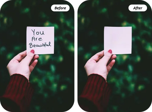Remove text from an image With PhotoDirector PC