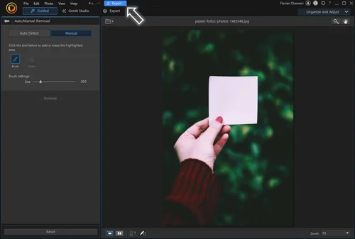 Tutorial PC 4 - Remove text from photo