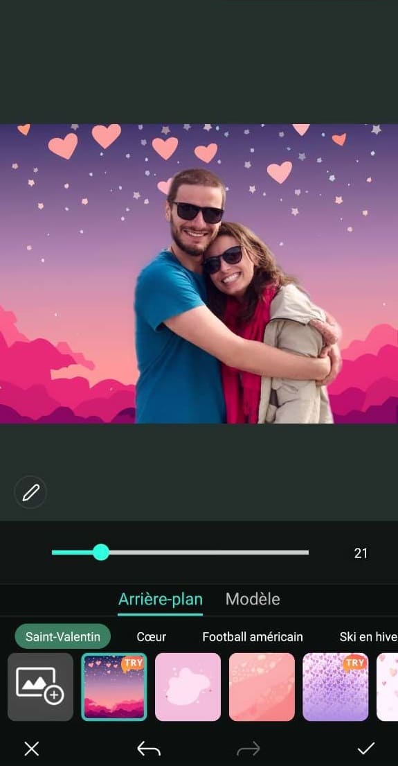 Idée de montage photo pour la Saint-Valentin