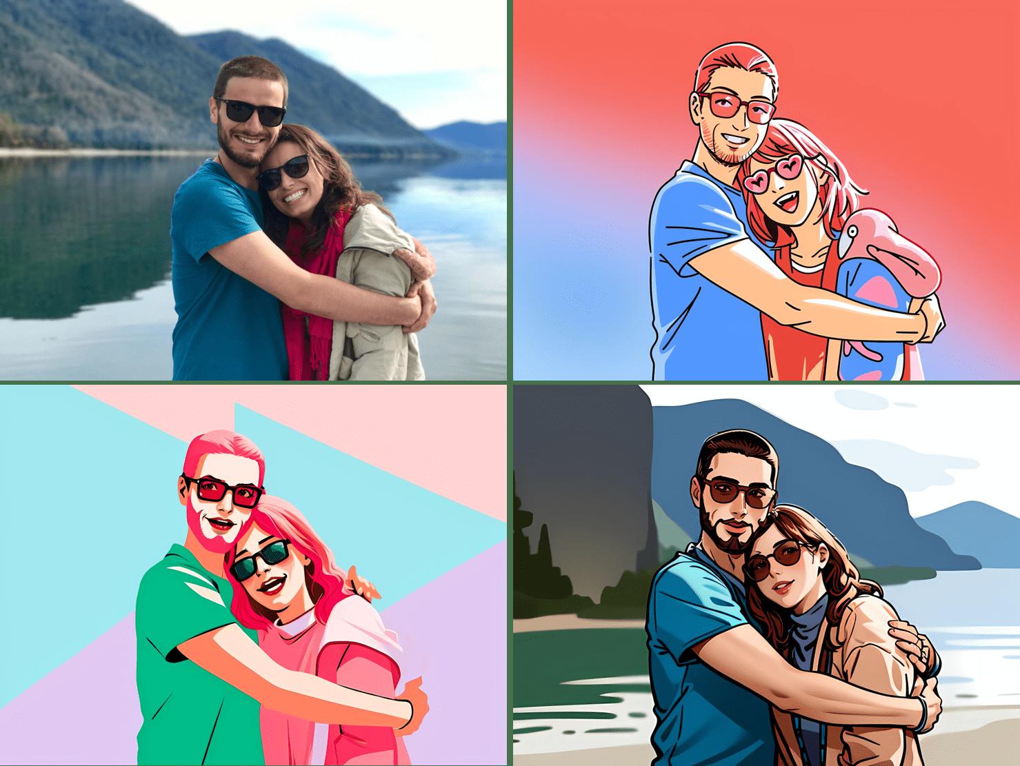 Idée de montage photo pour la Saint-Valentin