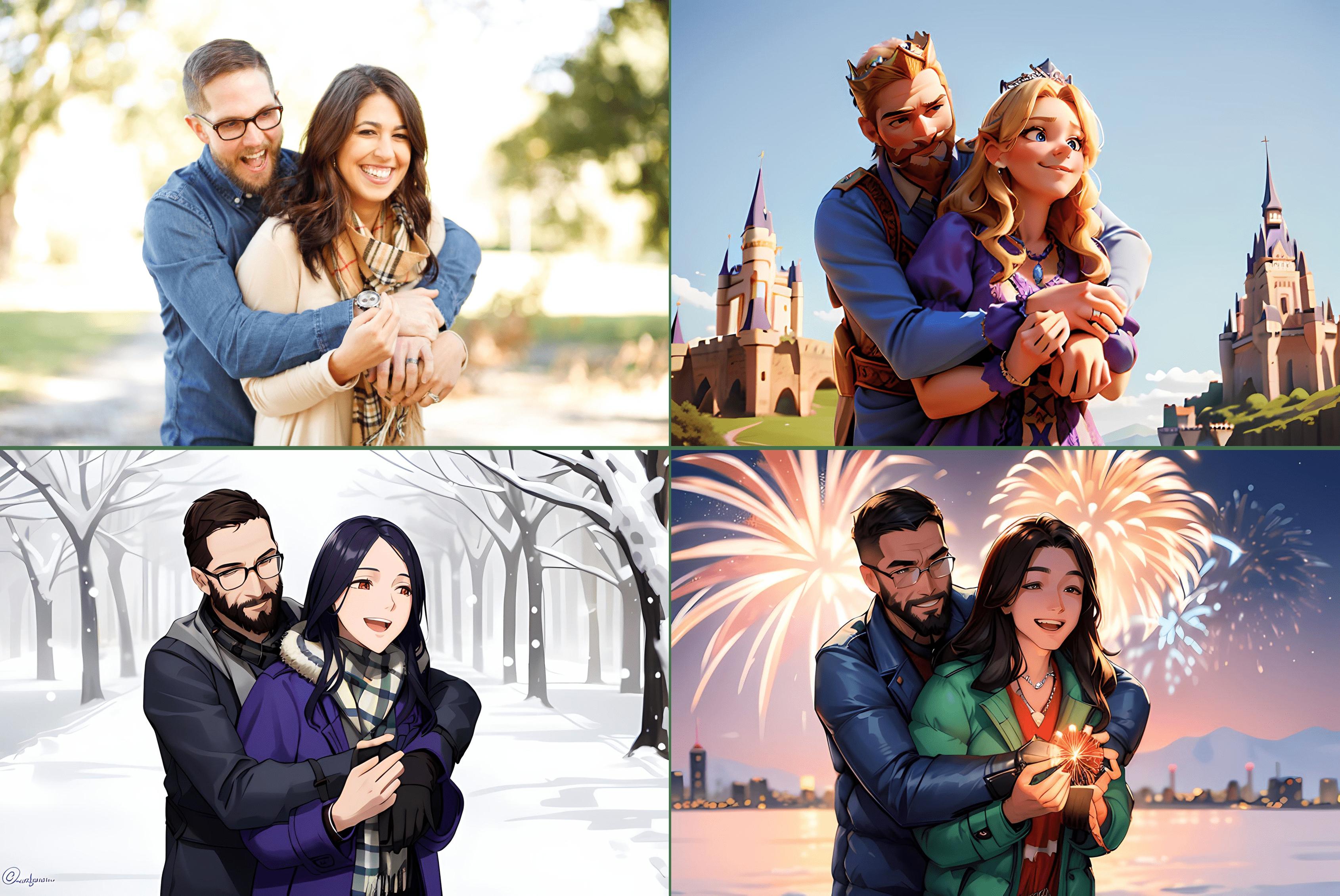 Idée de montage photo pour la Saint-Valentin