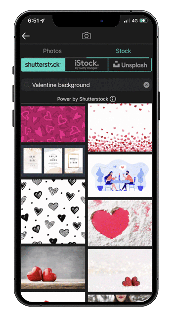 PhotoDirector App - Stock Valentine's Images