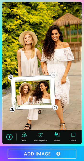 PhotoDirector — Tap on the Photo Itself To Change the Design