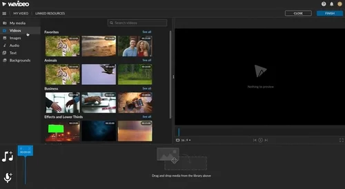 WeVideo Interface