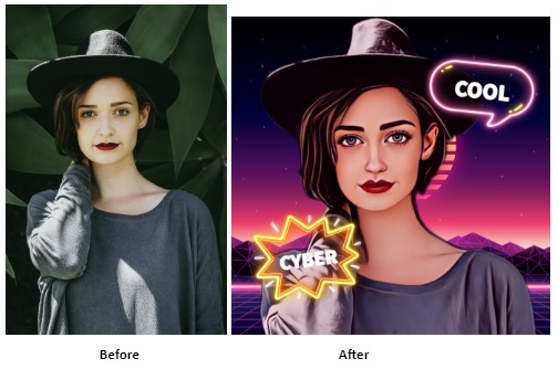 Image to Cartoon Interface