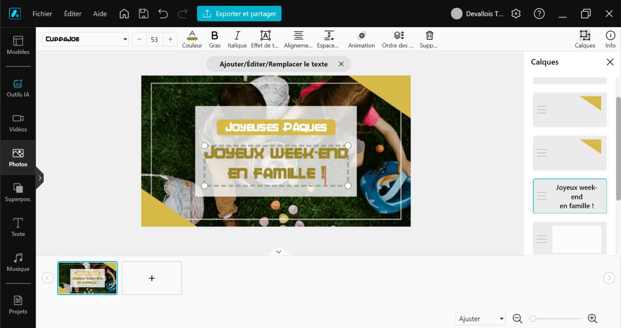 comment creer une carte de Pâques