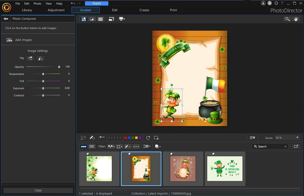 PHD - St. Patrick's Day Edit - adjust its size and location as desired