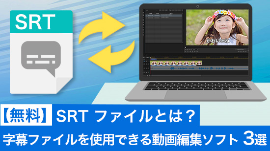 【無料】SRTファイルとは?字幕ファイルを使用できる動画編集ソフト3 選【2025年最新版】