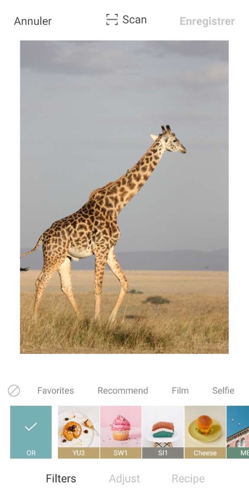 Foodie - Application d'appareil photo