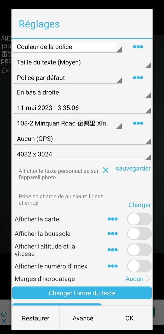 Timestamp Camera - Application appareil photo