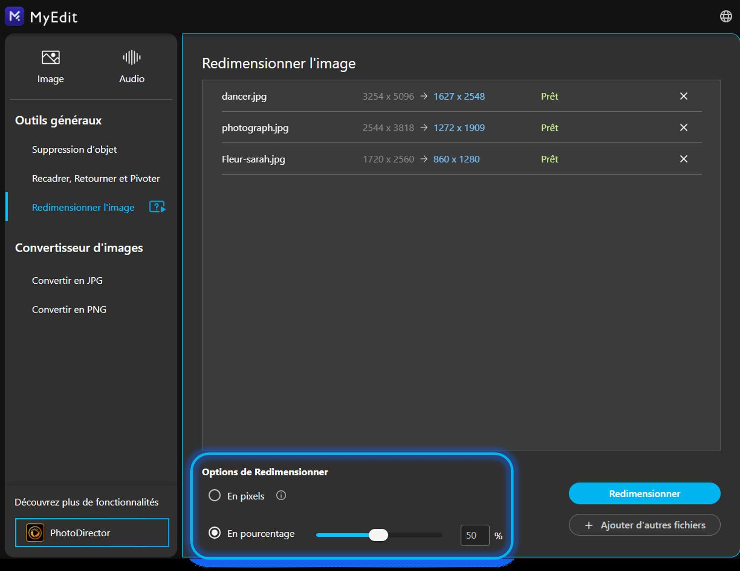 Tutoriel - Redimensionner une image en ligne - Etape 3