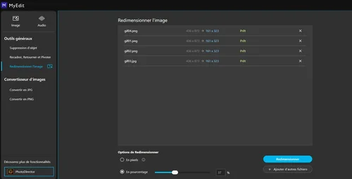 MyEdit - Meilleur site pour redimensionner une image en ligne