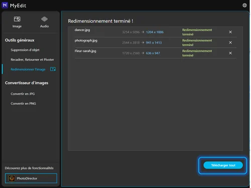 Tutoriel - Redimensionner une image en ligne - Etape 4