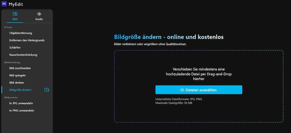 MyEdit - Online-Bild-Resizer