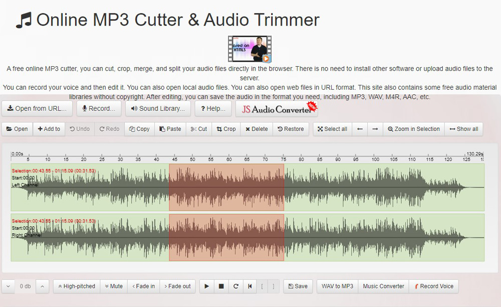 Bear Audio Oberfläche