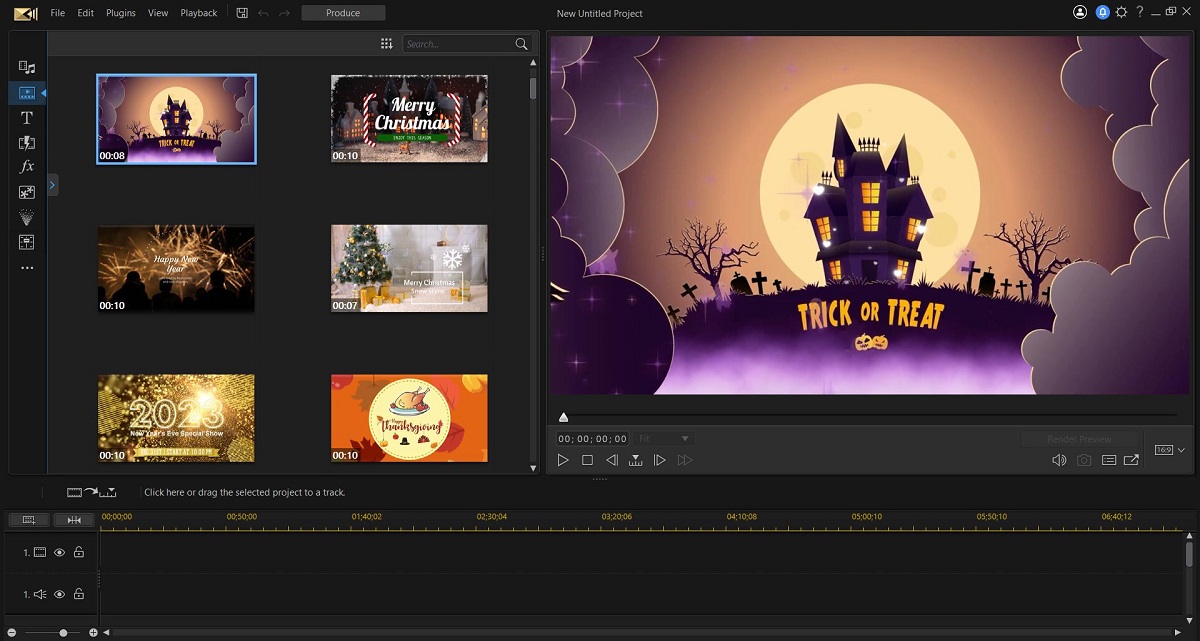 PowerDirector Business UI