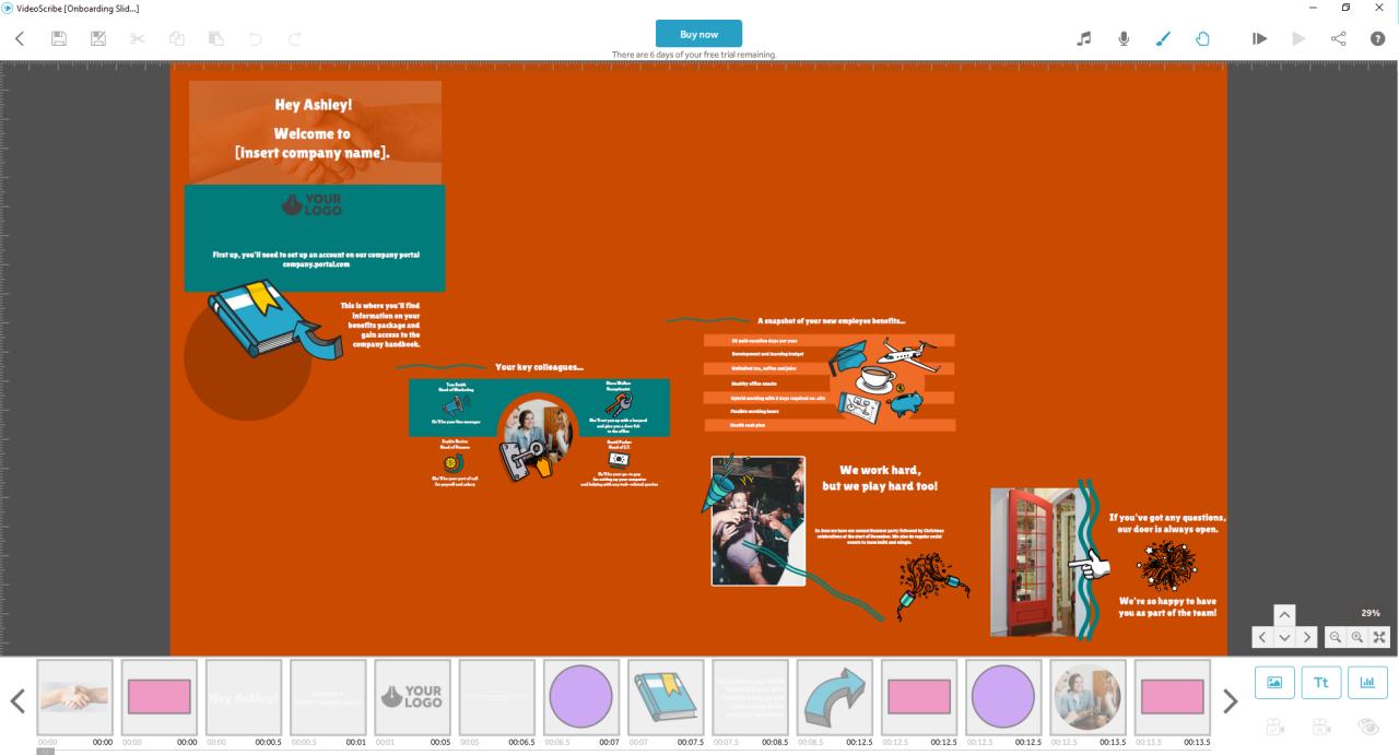 VideoScribe Interface