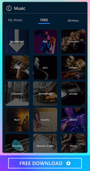 PowerDirector - Choose Music from Stock