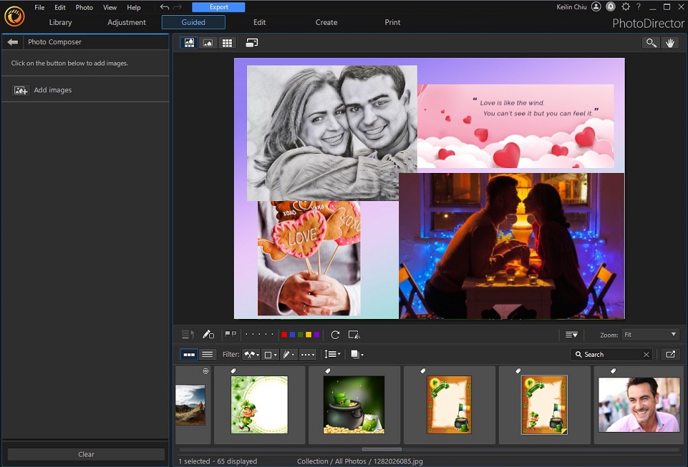 PhotoDirector Interface