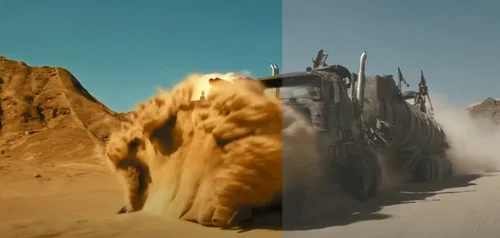 Ein Beispiel des Color Gradings in Mad Max: Fury Road