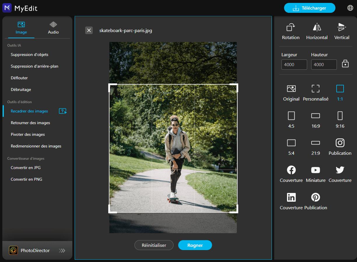 Tutoriel - Rogner une image en ligne - Etape 3