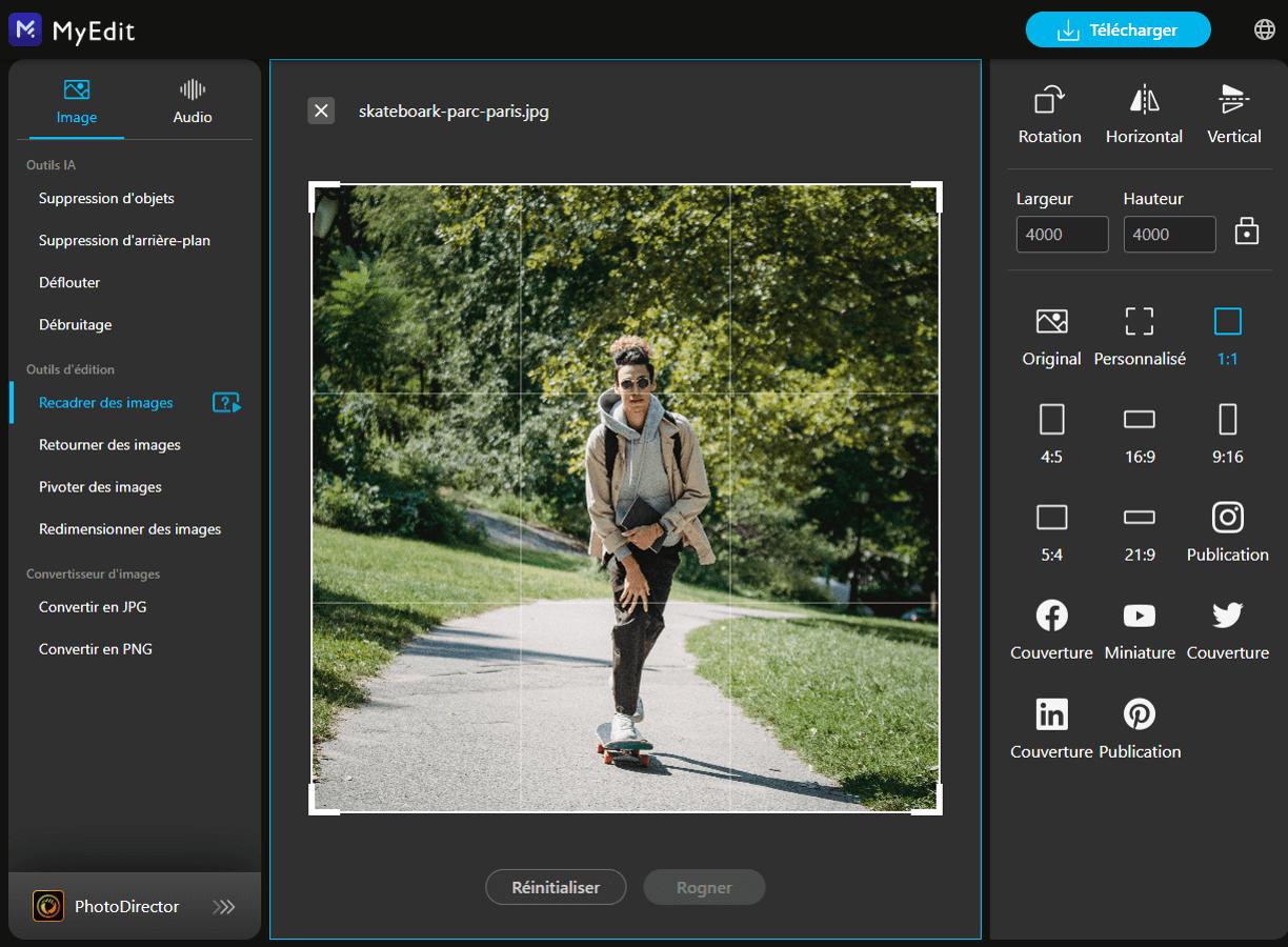 Tutoriel - Rogner une image en ligne - Etape 4