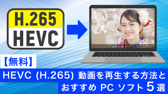 無料】HEVC（H.265）動画を再生する方法とおすすめPCソフト5選【2025