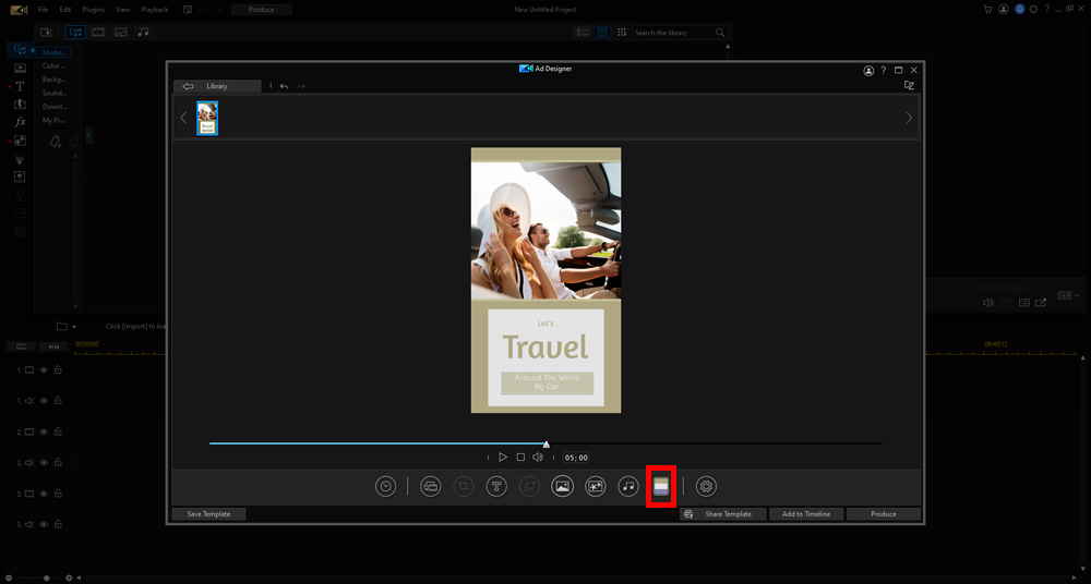 PhotoDirector - Sage Green Template