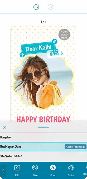 Promeo - Modifica del testo