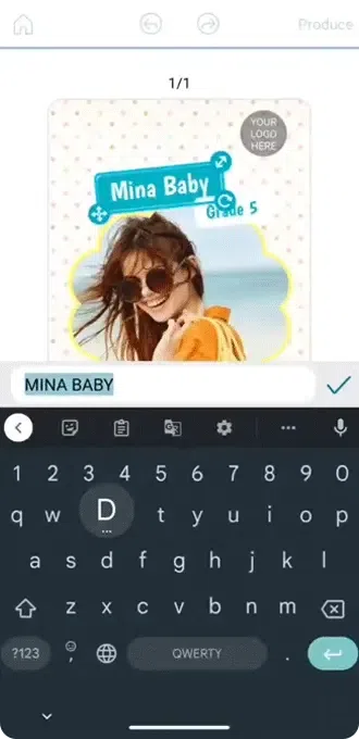 Promeo - Modifica del testo