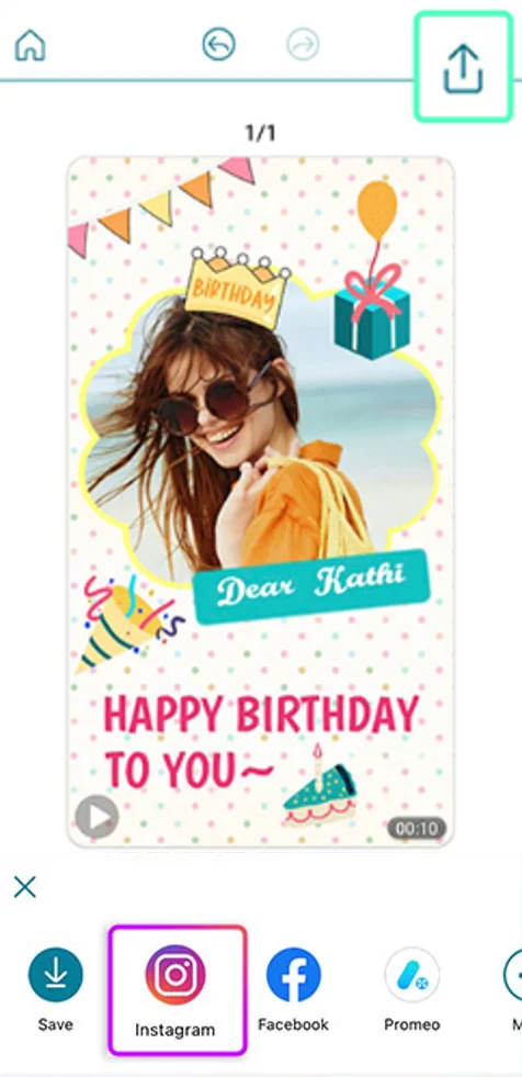 Promeo - Posta direttamente sulla tua Storia Instagram