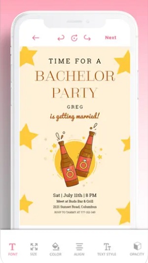 Birthday Party Invitation Card — Invite Maker & Greetings