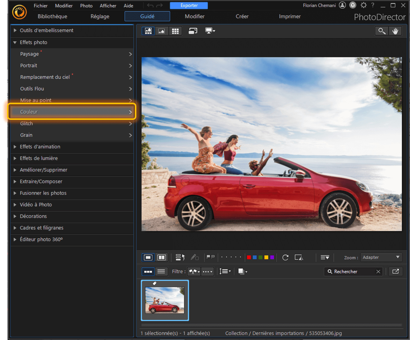 TUtoriel sur le changement de couleur sur une image - Etape 2
