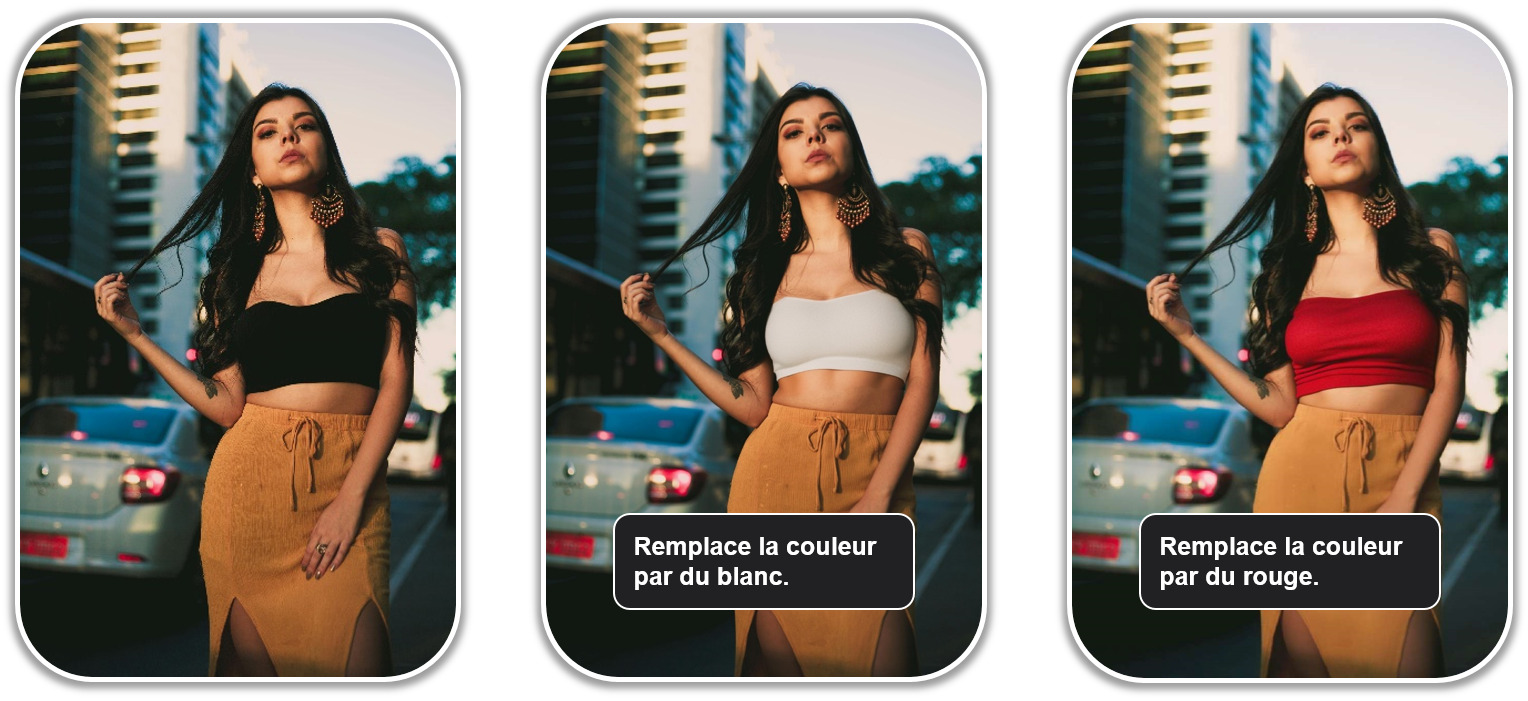 PhotoDirector - Remplacement de couleur IA par remplissage génératif