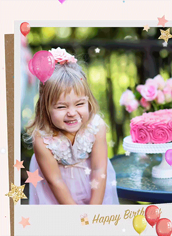 PhotoDirector App - Birthday GIF Maker