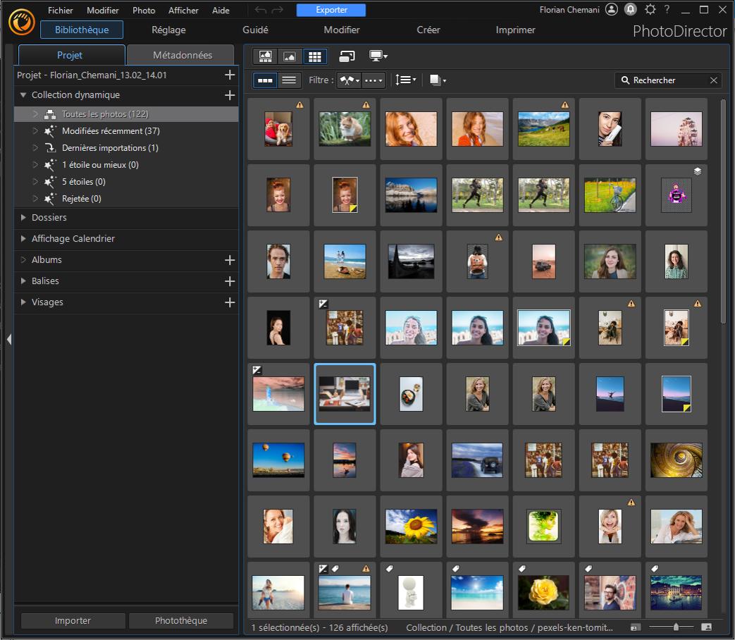 PhotoDirector Interface