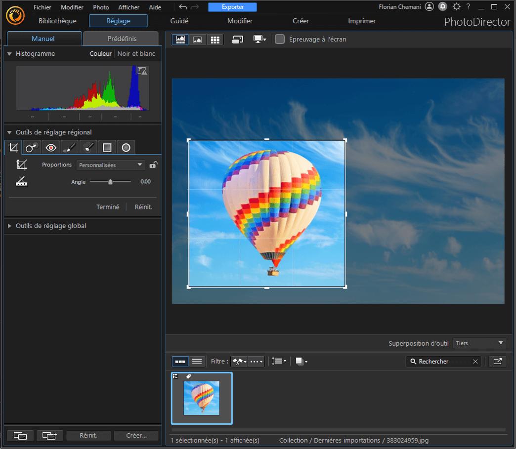 PhotoDirector - Crop