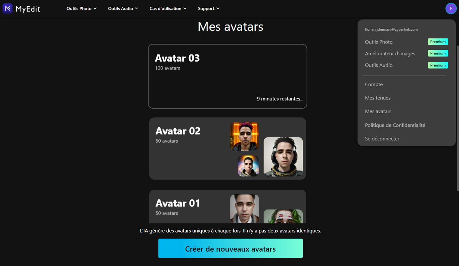 Créer un avatar en ligne avec le site MyEdit - Etape 7