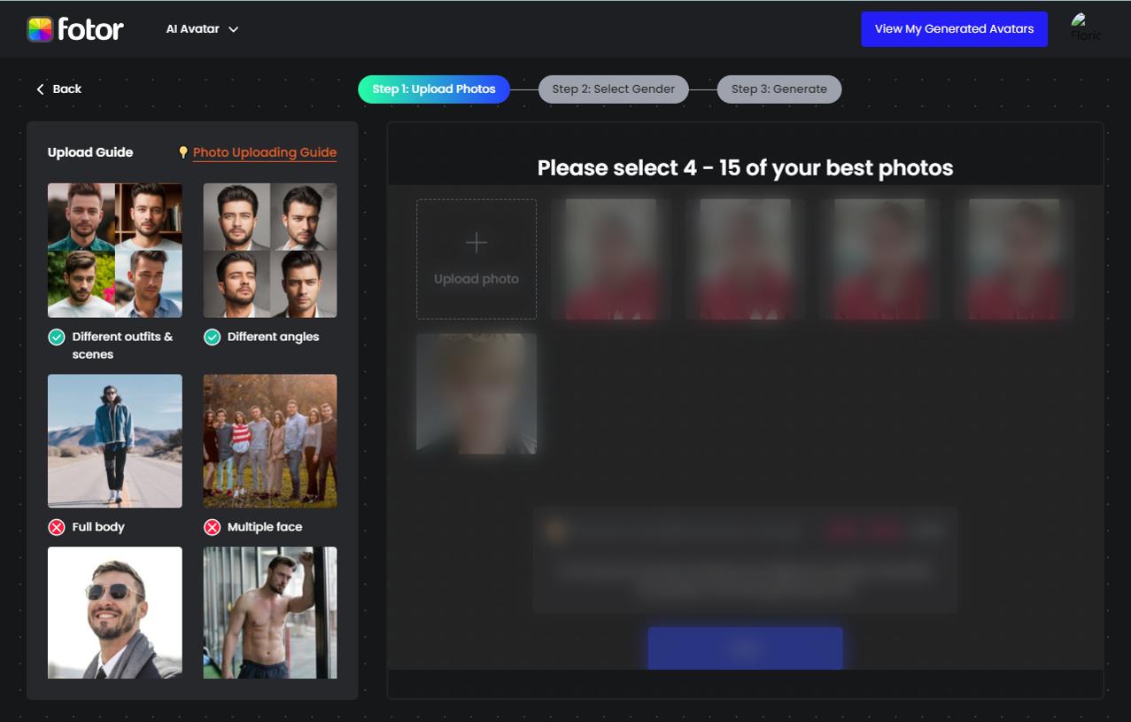 Fotor - 2eme meilleur site pour créer des avatars en ligne