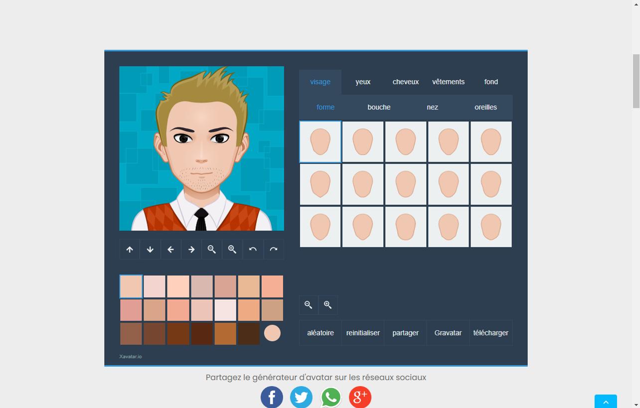 Xavatar.io 4eme meilleur site pour créer un avatar en ligne