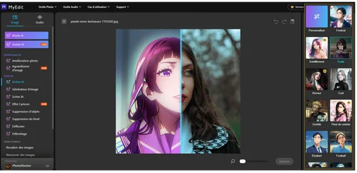 Créer une photo de profil Anime en ligne