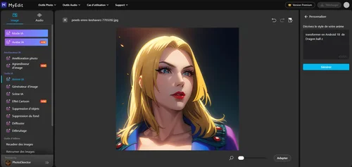 Créer une photo de profil Anime en ligne